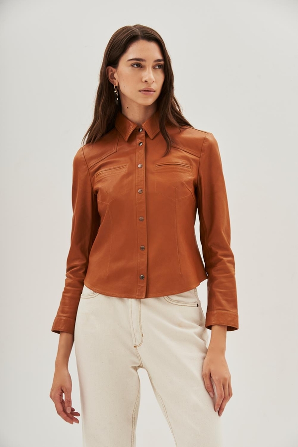 camisa bellota sum cuero