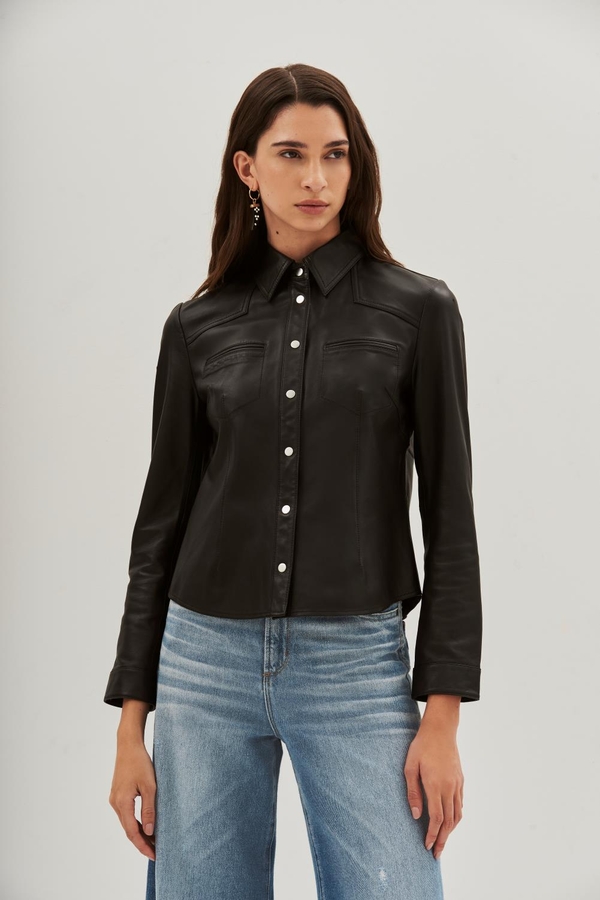 camisa bellota sum cuero
