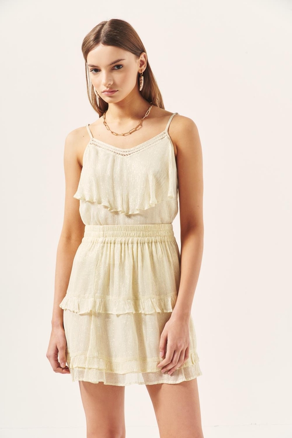 falda minina short lurex