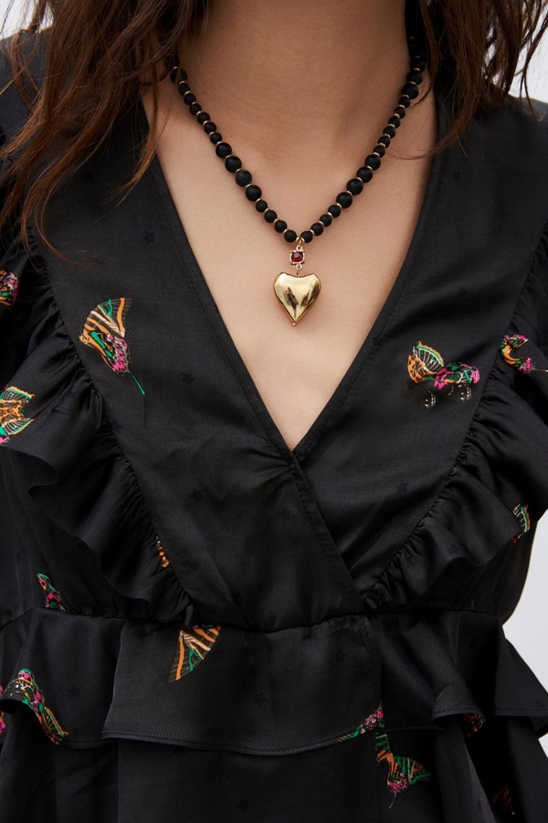 camisa frills butterfly