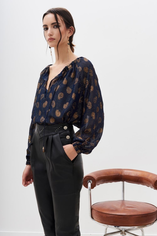 camisa gitana paisley