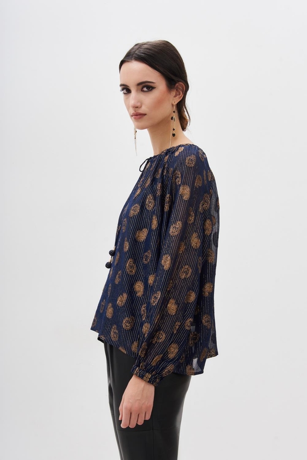 camisa gitana paisley