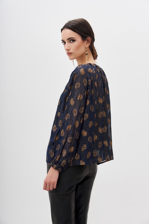 camisa gitana paisley