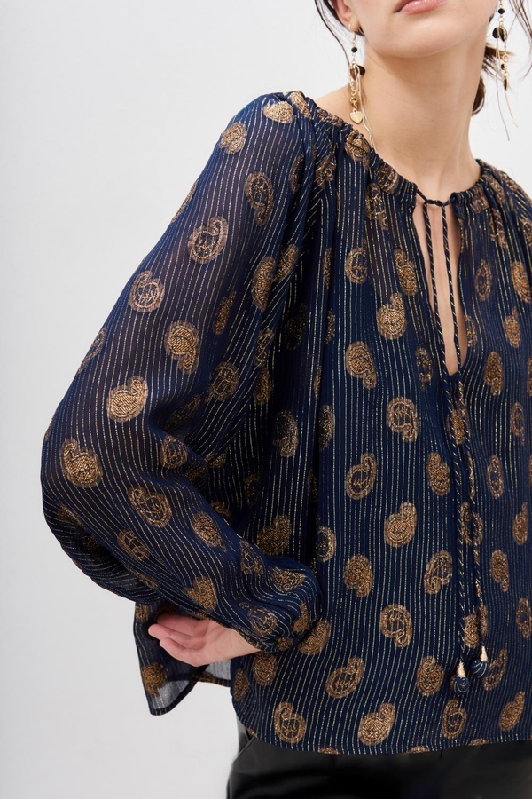 camisa gitana paisley