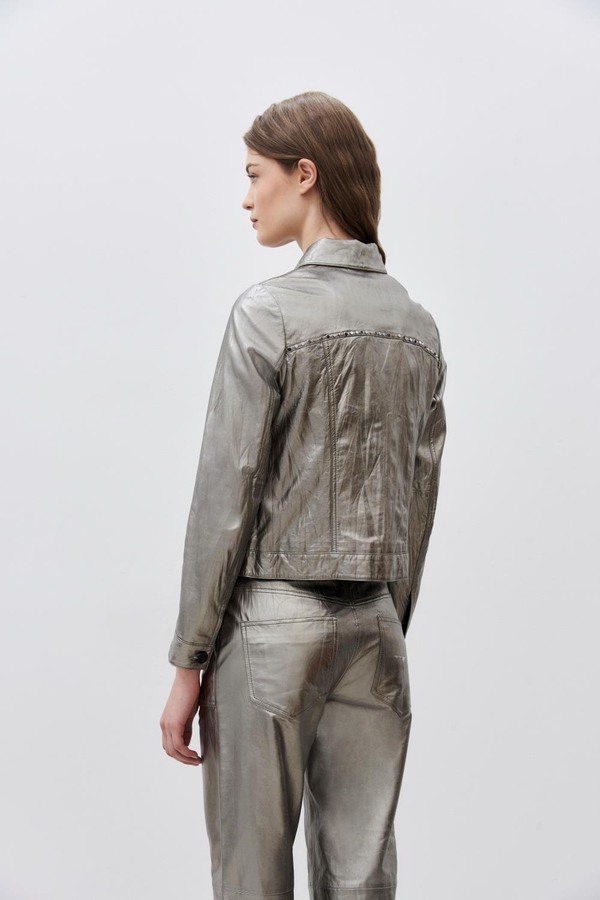 chaqueta oposite cuero
