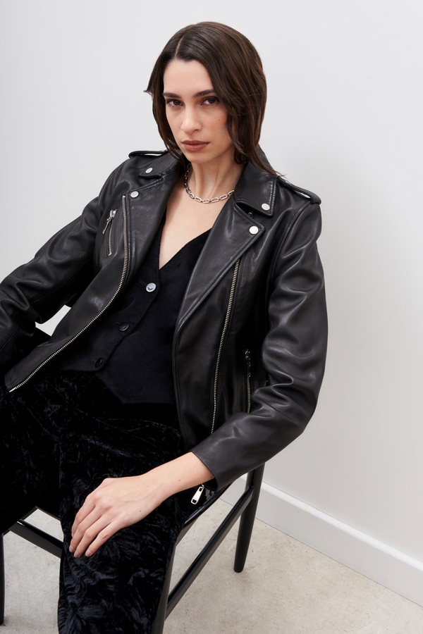 chaqueta moto cuero