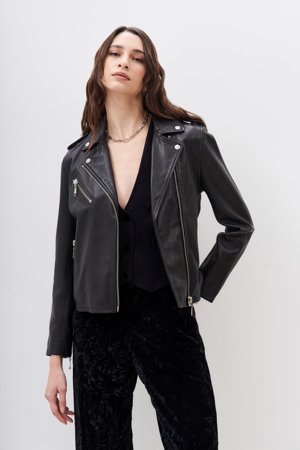 chaqueta moto cuero
