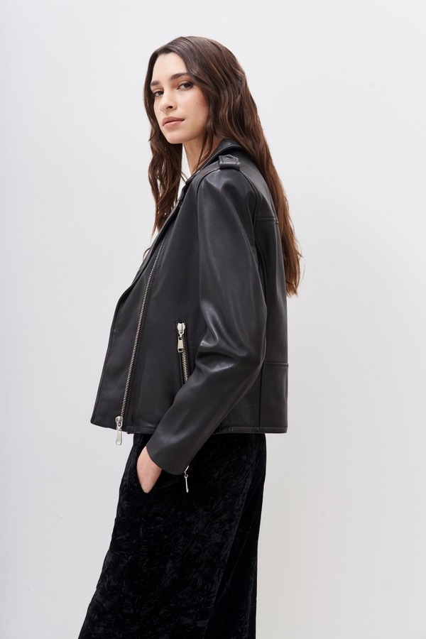 chaqueta moto cuero