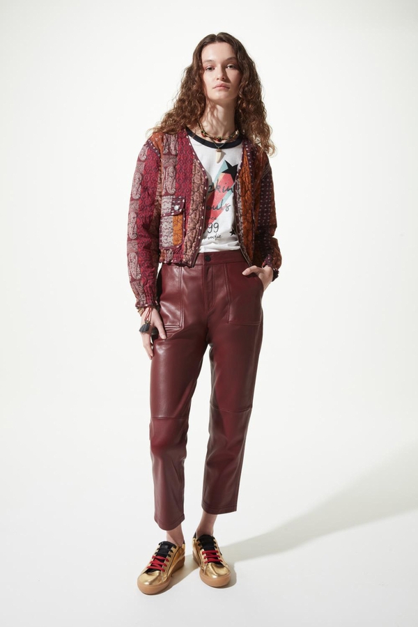 pantalon recto new cuero