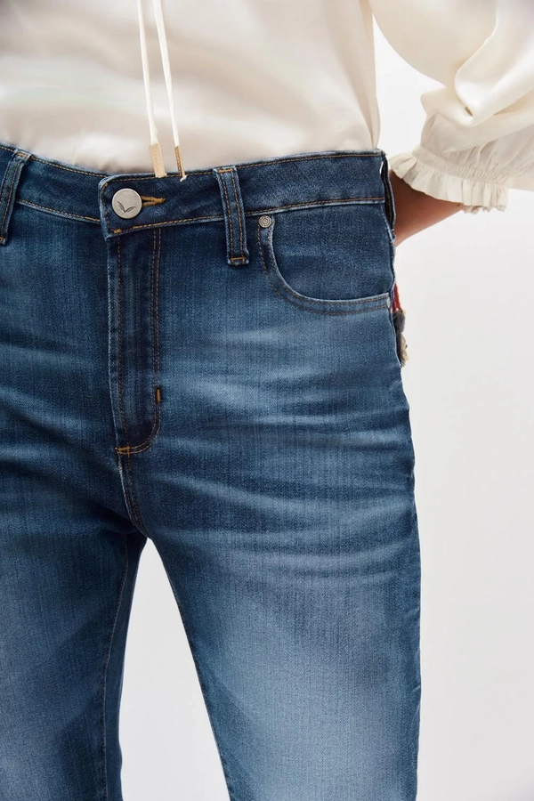 jean flare azul