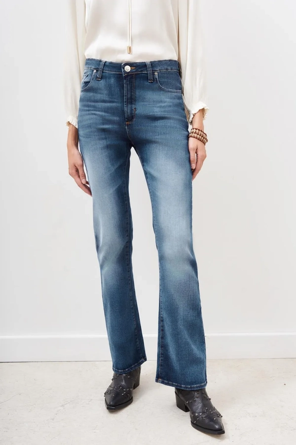 jean flare azul