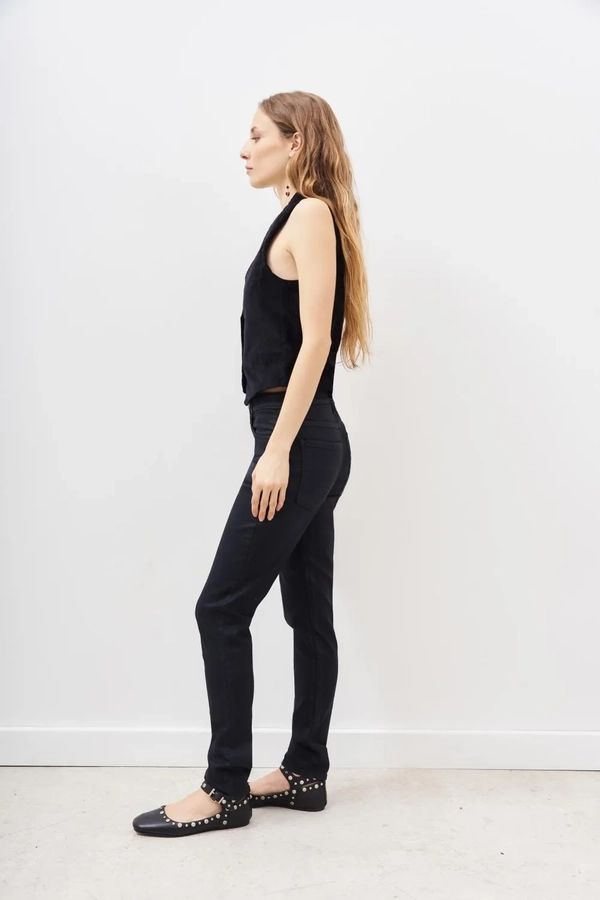 jean skinny satinblack