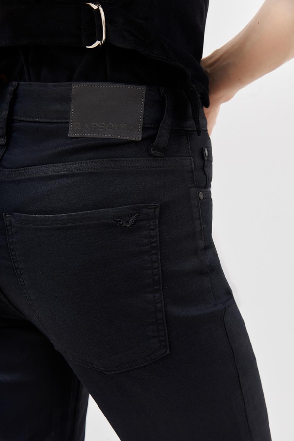 jean skinny satin black