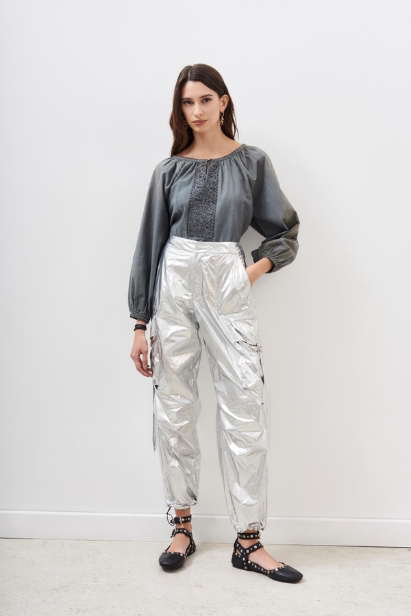 pantalon grace metallic