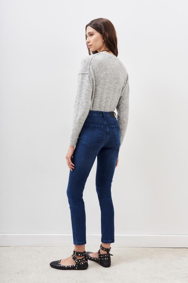 jean slim blue metal