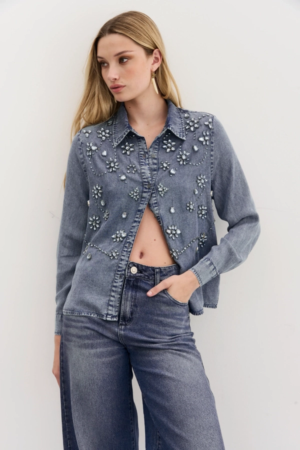 camisa metal cristal