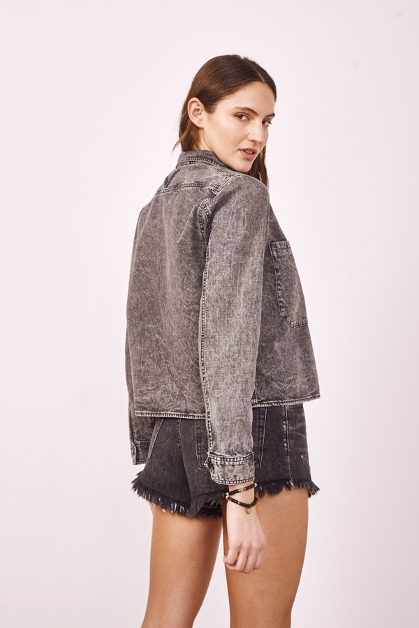 Camisa Suede Denim