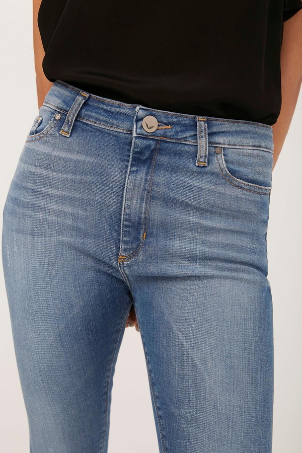 jean slim high rise velou