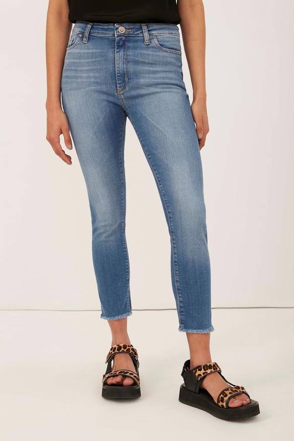jean slim high rise velou
