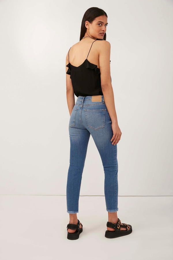 jean slim high rise velou