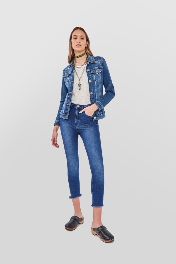 jean skinny high rise night blue
